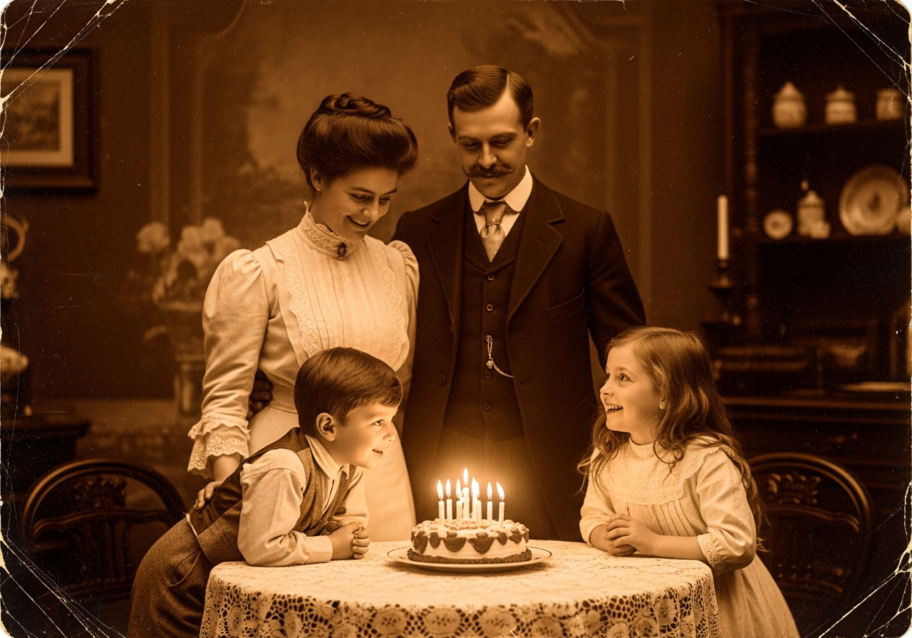 Vintage albumen print portrait